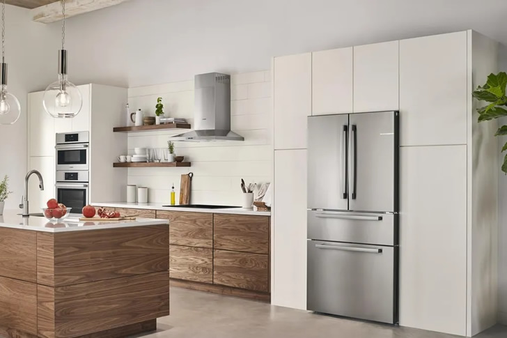 "Reduced Accommodation: Bosch 800 Series Counter-Profundity Cooler"
