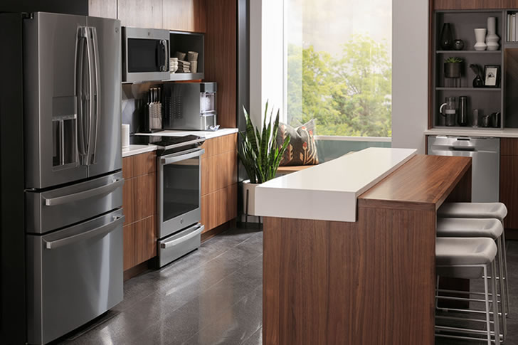 "GE Profile French Entryway Fridge"