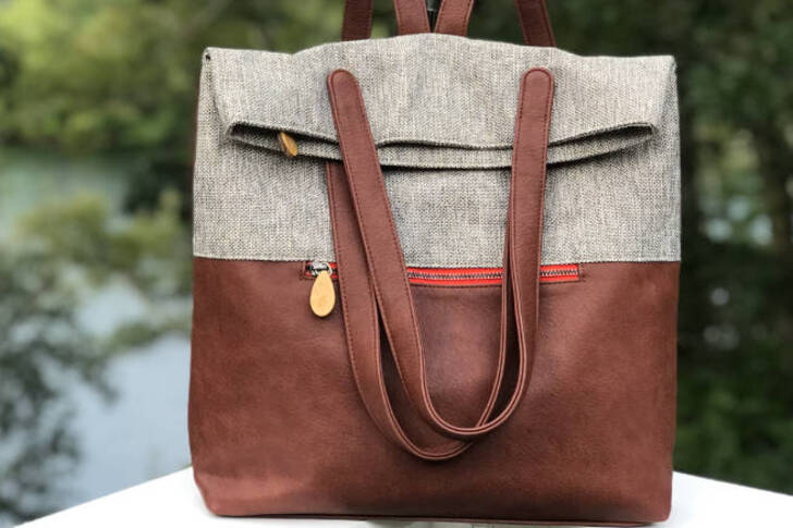 "Knapsack Tote: Classy and Useful"