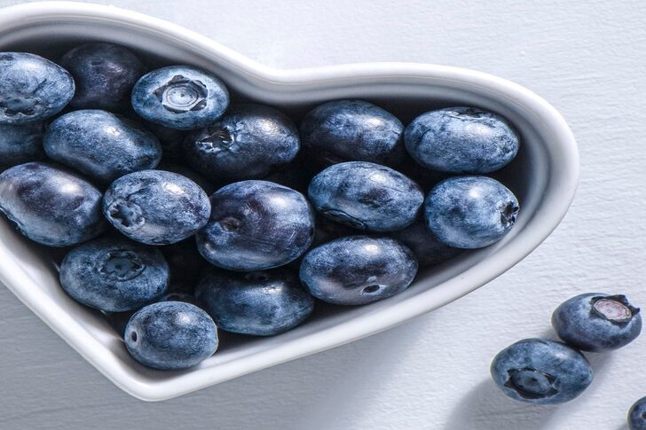 "Blueberries: High in L-ascorbic acid and K"
